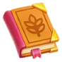 Red recipe book with a wheat emblem from the BillyBets providers menu